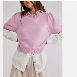 Free People Staycation Cashmere Pullover Sweater